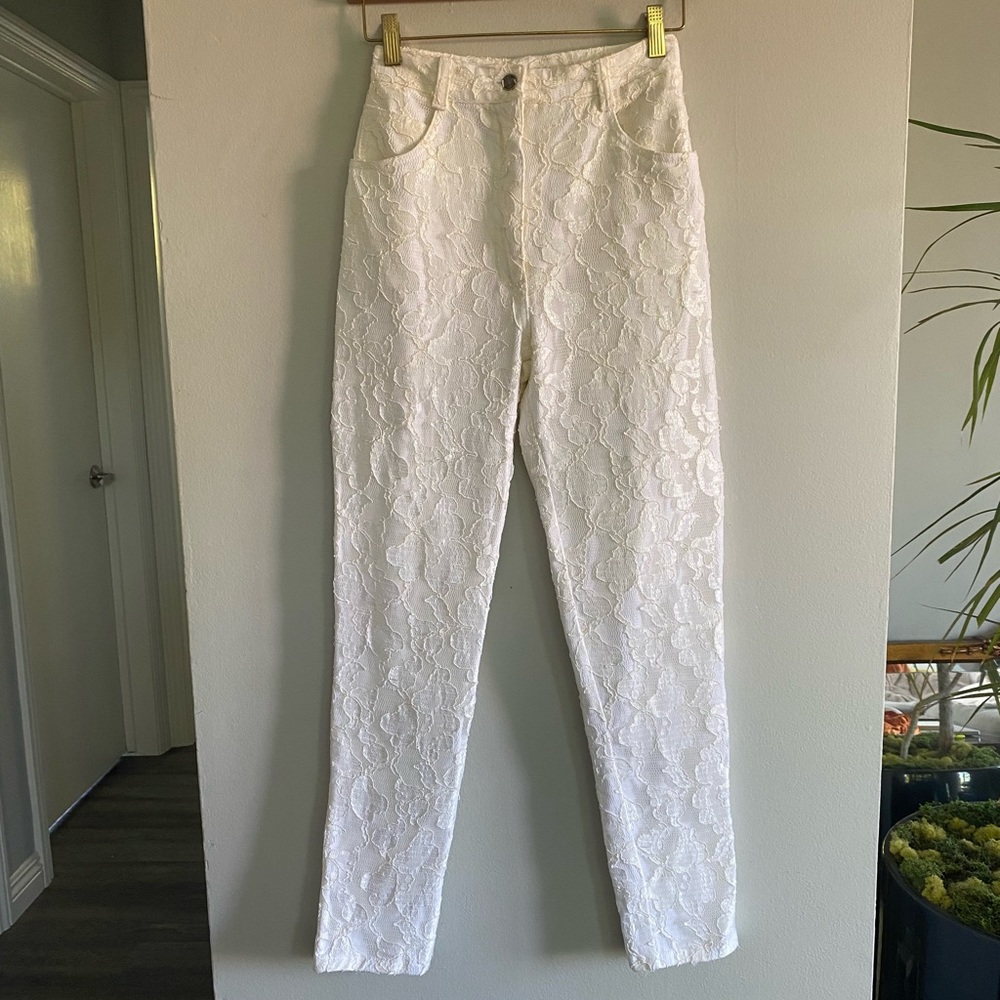 Vintage Switch lace covered denim